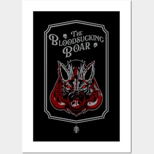 The Bloodsucking Boar Tavern Sign - Silver Variant Posters and Art